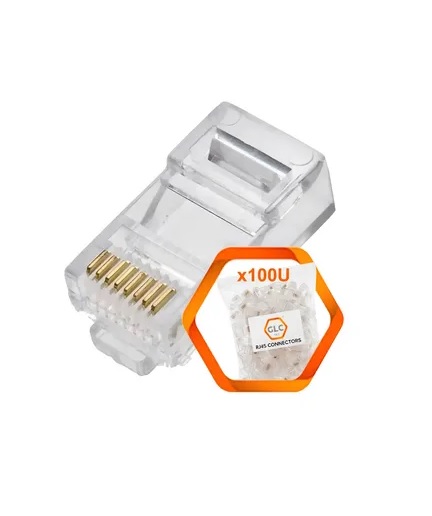 CONECTOR GLC PACK X 100  RJ45  CAT5E