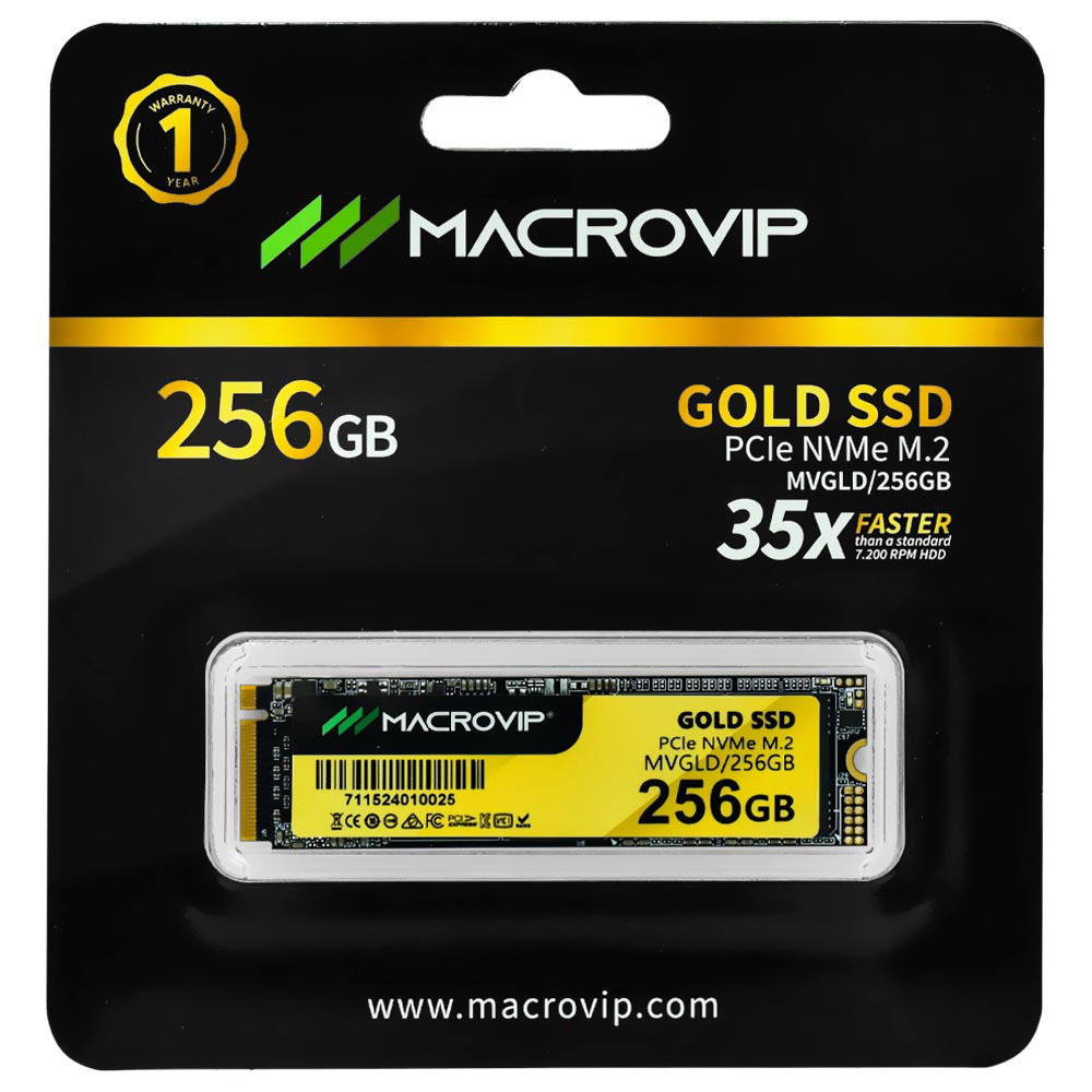 DISCO SSD M.2 MACROVIP  256GB GOLD m.2 nvme PCIE 3,0