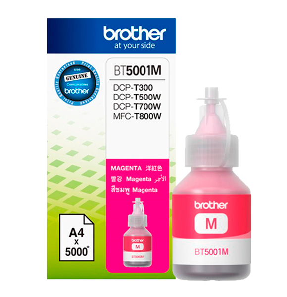 CARTUCHO  PWT BROTHER BT5001M MAGENTA 250 cm3 P/T300/T500W