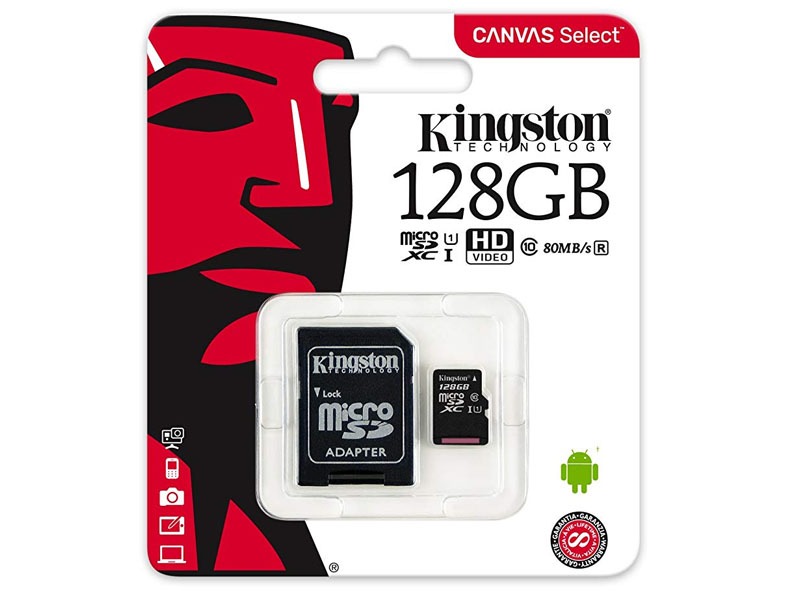 MEMORIA 128GB KINGSTON MICROSD c/Adap Class 10  Plus