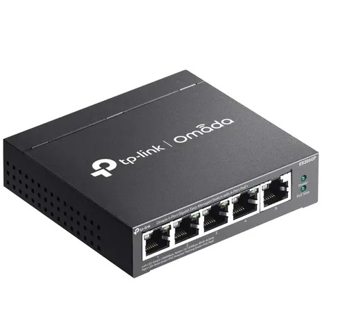 SWITCH ES205GP Tp-Link Gigabit 5P Easy Smart 4 POE+ Omada