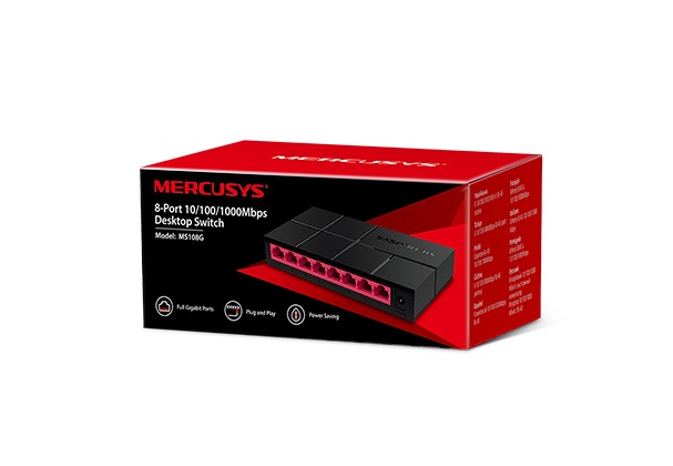 SWITCH Mercusys MS108G GIGA  8P  MiniDesktop