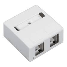 ROSETA  2PORT C/TAPA PLASTICA