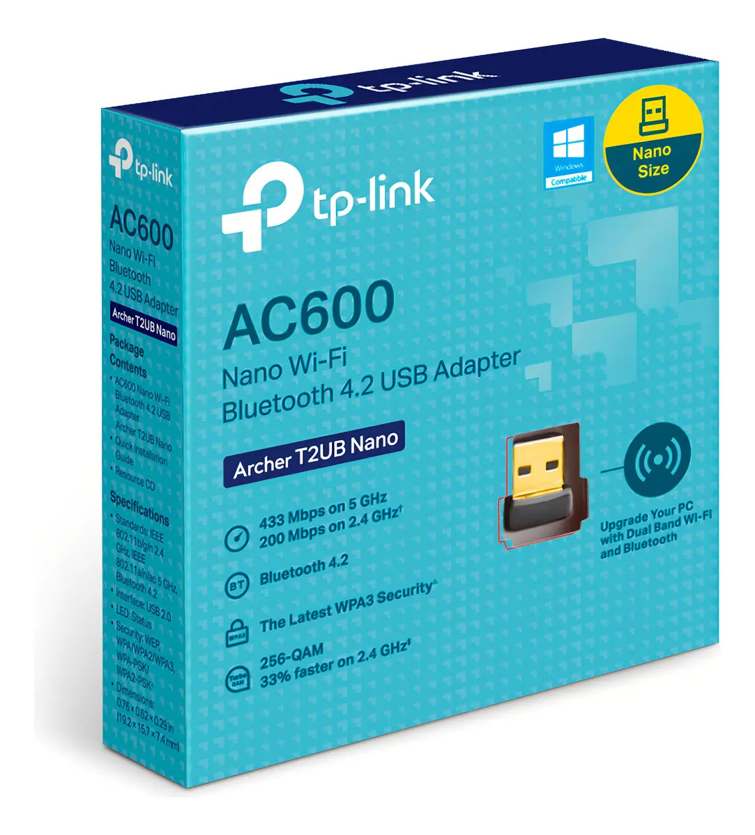 PLACA DE RED WIFI TP-LINK T2UB USB AC600 +  Bluetooth 4.2