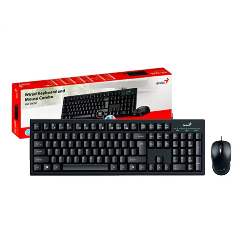 TECLADO + MOUSE GENIUS MULTIMEDIA KM-100Se USB BLA