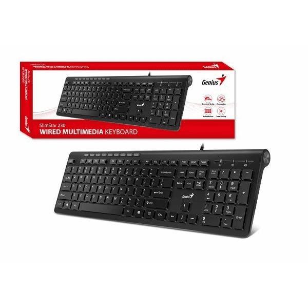 TECLADO GENIUS SLIMSTAR 230 BLACK USB TECLADO GENIUS SLIMSTAR 230 BLACK USB