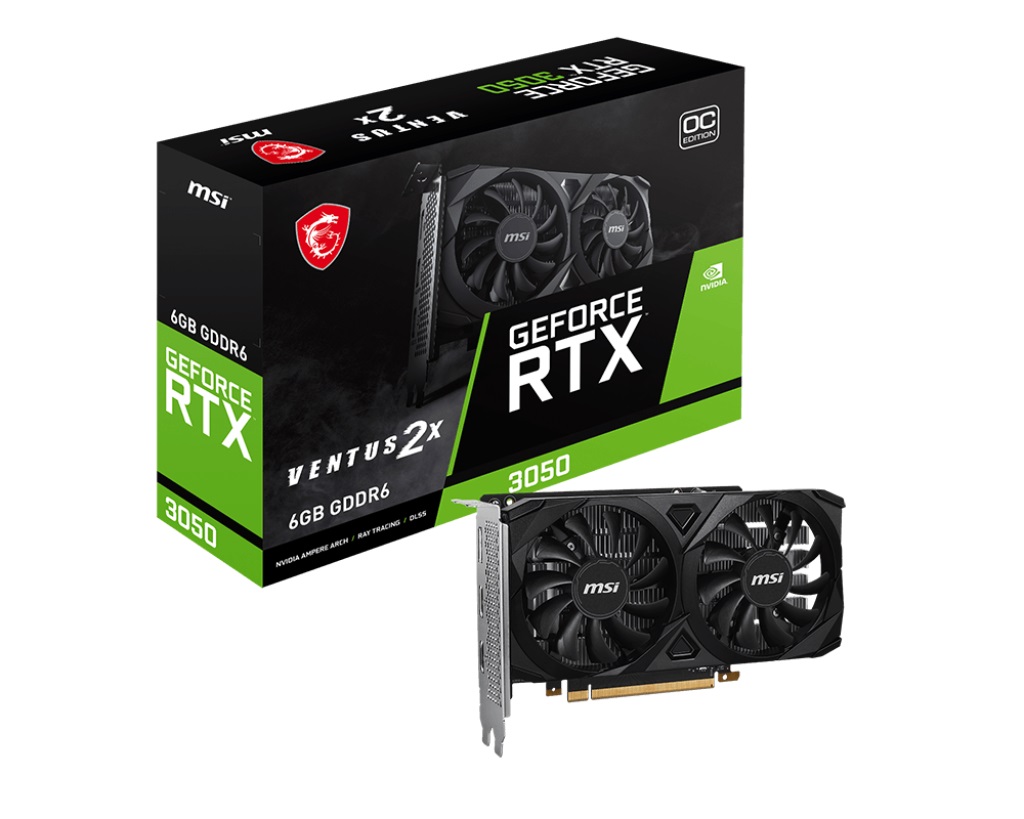 VGA MSI GeForce RTX 3050 VENTUS 2X 6G OC